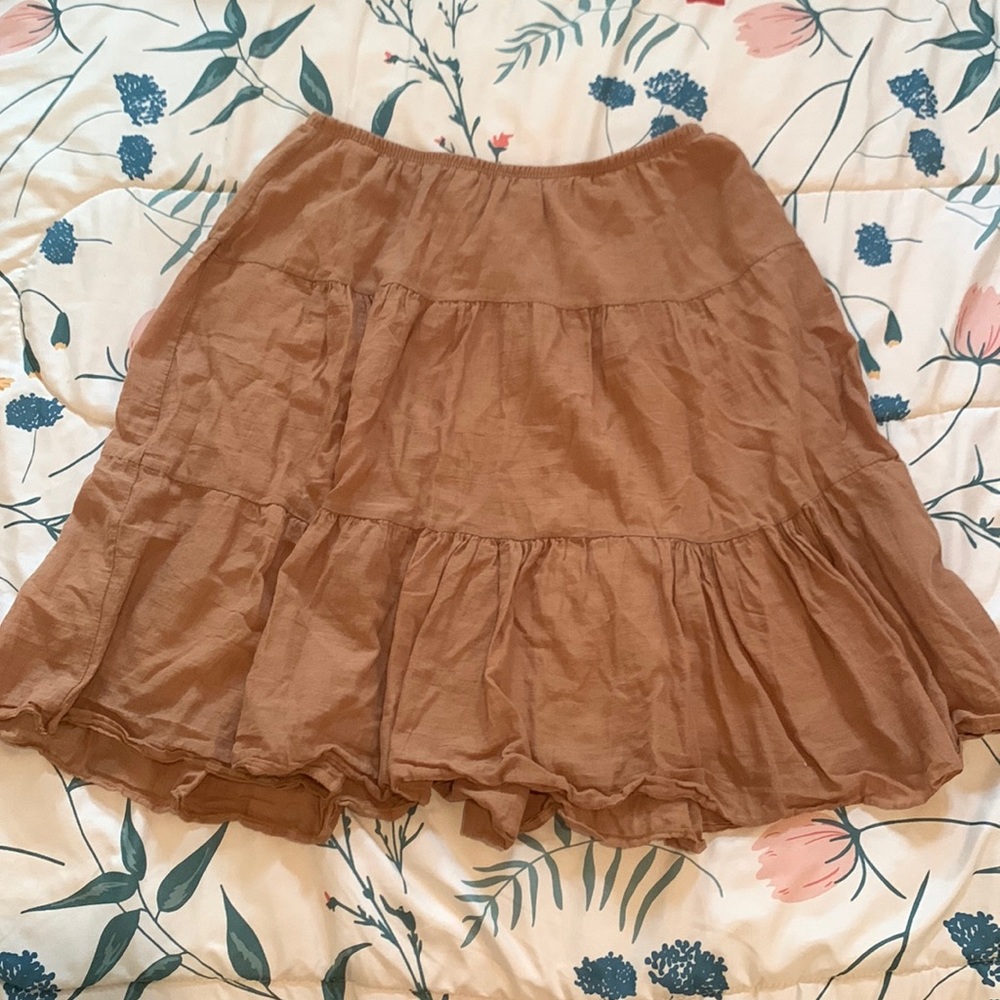 Free size earthy brown skirt